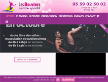 Tablet Screenshot of les-bruyeres.com